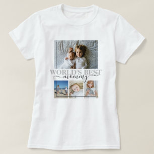 Camiseta Colagem Personalizada de Fotos e Texto