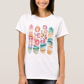Camiseta Colagem Torna das Víblias de Verão - Praia de Aqua