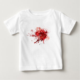 Camiseta Colagem vermelha do corpo da lanterna