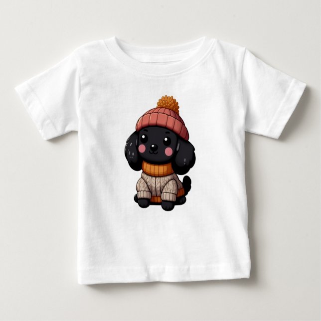 Camiseta colante simples e branco de fundo emoji fofo (Frente)
