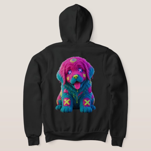 Camiseta Colapso Neon Newf (Postura das costas)