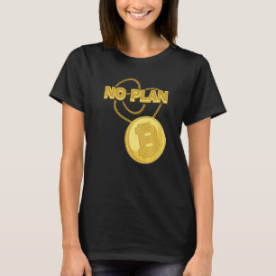Camiseta Colar de Bitmoeda Não Plano B Moeda Criptográfica