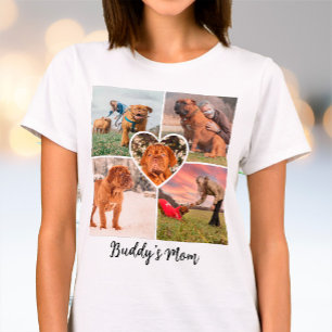 Camiseta Colar de Fotos de Cachorro Personalizado com Nome