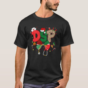 Camiseta Colar de Natal DSP Coquette Stethoscope Enfermagem