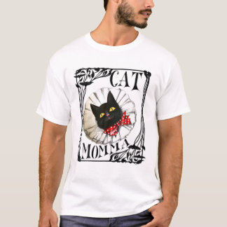 Camiseta Colar Negra De Gato E Arco