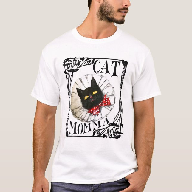 Camiseta Colar Negra De Gato E Arco (Frente)