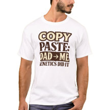 Colar Pai Eu Genética Humor Citação Minimalista 