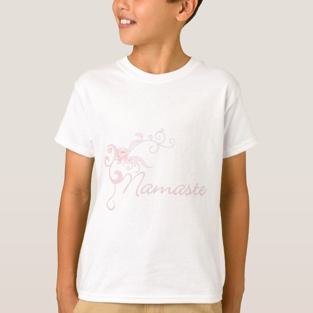 Camiseta Colar Rosa com rolhas e espirais (Frente)