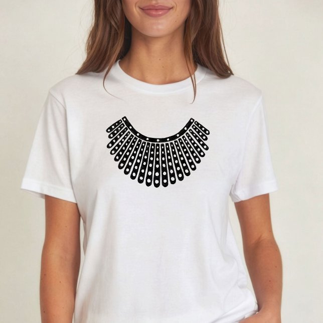 Camiseta Colar Ruth Bader Ginsburg Notorious RBG (Ruth Bader Ginsburg Notorious RBG Collar T-Shirt)