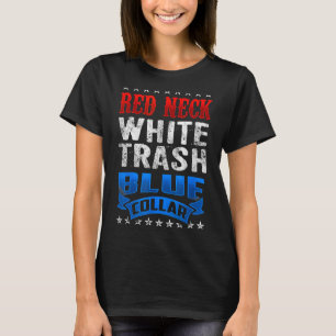 Camiseta Colar Vermelho Vermelho do Colar Azul do Verniz-Br
