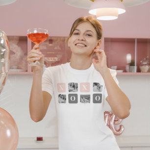 Camiseta Colar XOXO de Cinzas e Foto do Casal e Pastel