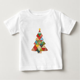 Camiseta Colcha Árvore de Natal Amantes de Colchas Festivas