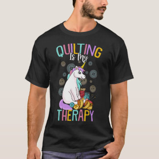 Camiseta Colchar É Minha Terapia Amante de Colchas Costura 