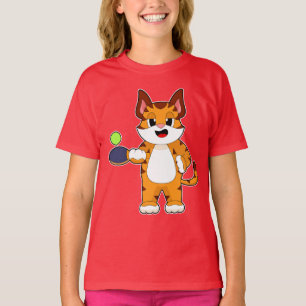 Camiseta Colchete de tênis de tênis de Mesa de Tigre