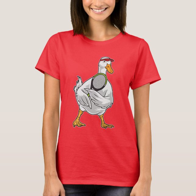 Camiseta Colchete de Tênis de Tênis Duck (Frente)