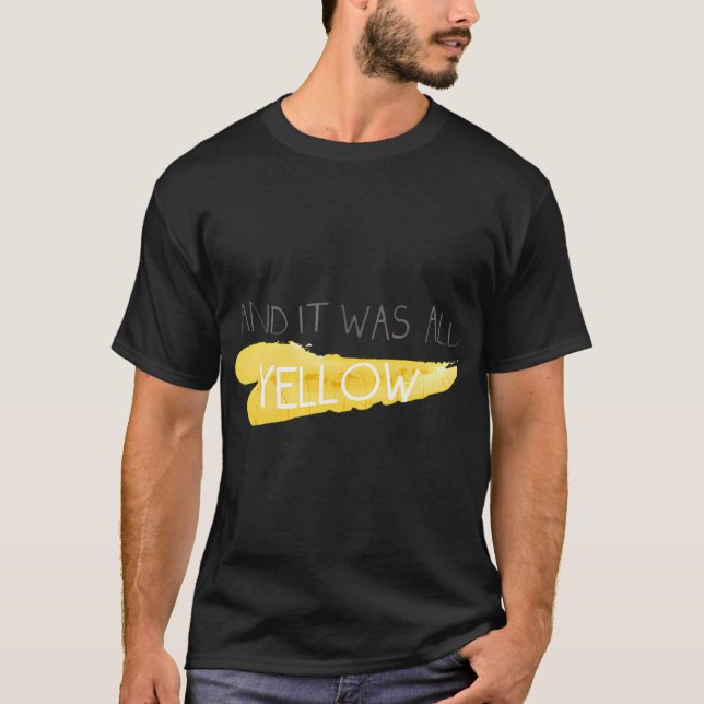 Camiseta Coldplay Amarelo (Frente)