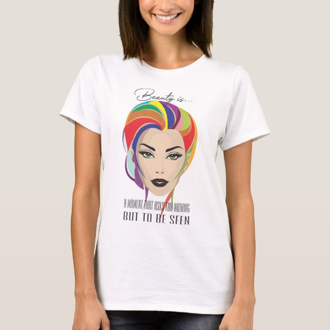 Camiseta Coleção "A beleza é..." (Frente)