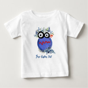 Camiseta Coleção Azul Fofa de Pequenos Rapazes Personalizad