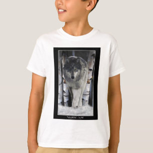 Camiseta Coleção CINZENTA do LOBO do BLOCO