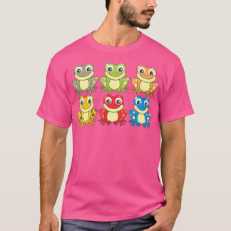 Camiseta Coleção Colorida De Amantes de os animais