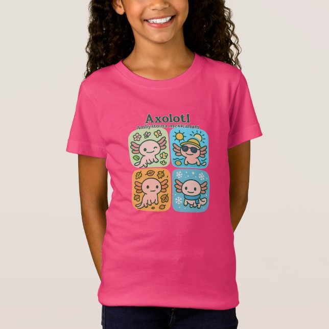 Camiseta Coleção de Assentos de Eixolotl Cute - Assons (Frente)