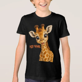 Camiseta Coleção de Bebê Animal Ativo Fofo Girafa