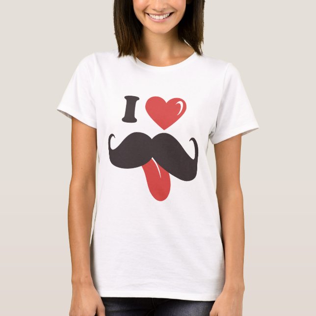 Camiseta Coleção de bigode (Frente)
