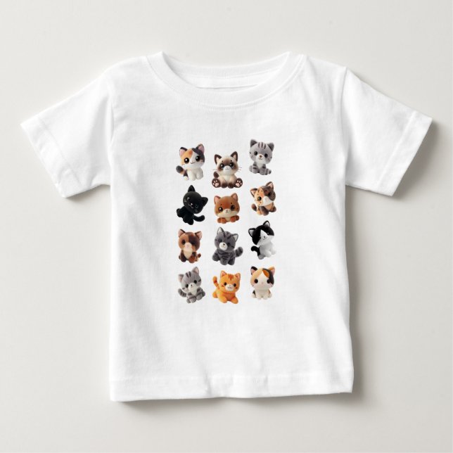 Camiseta Coleção de Brinquedos de Push de Cat (Frente)
