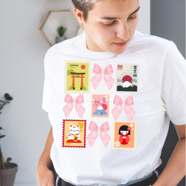 Camiseta Coleção de Carimbo de Coquete do Japão (Criador carregado)