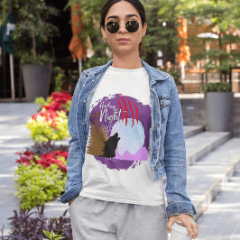 Camiseta Coleção de Carimbo de Halloween "Howling Night"