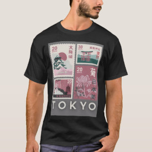 Camiseta Coleção de Carimbo Japonês - Nihon Bi () Vintage T