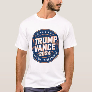 Camiseta Coleção de Design da Campanha Trump-Vance 2024"