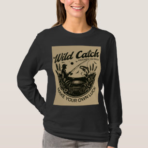 Camiseta Coleção de Design de Estilo de Vida de Pesca Vinta