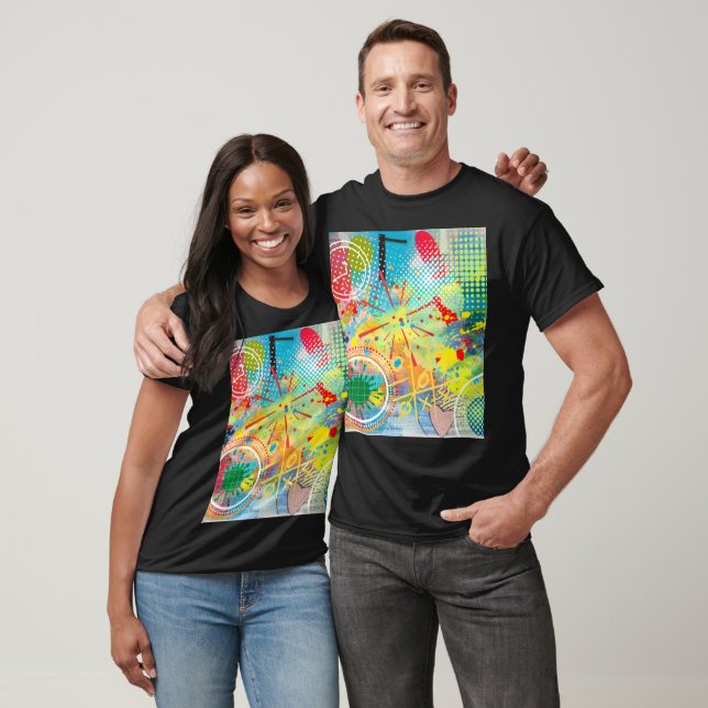 Camiseta Coleção de Explosão de Cores (Unissex)