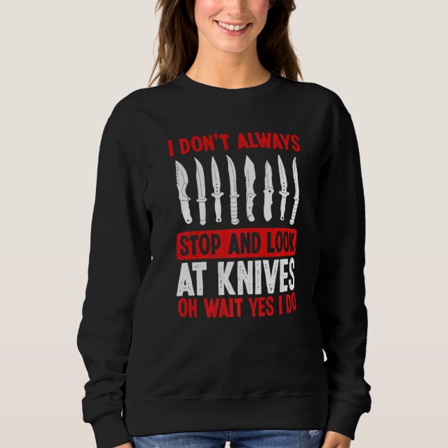 Camiseta Coleção de Facas Lâminas Forjamento de Facas Facas (Frente)