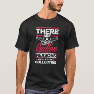 Camiseta Coleção de Facas Para um Colecionador de Canivete
