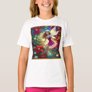 Camiseta Coleção de Fadas de Natal - Cabelo Louro de Ash