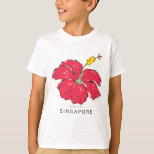 CAMISETA COLEÇÃO DE HIBISCUS SINGAPURA