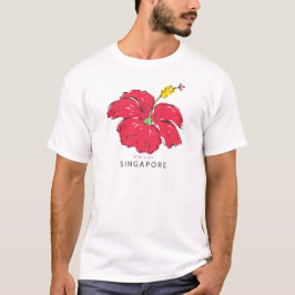 CAMISETA COLEÇÃO DE HIBISCUS SINGAPURA