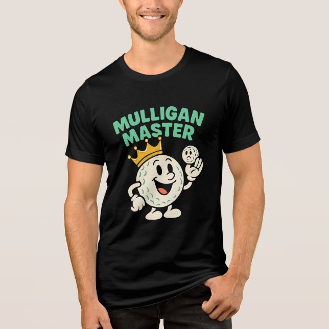 Camiseta Coleção de Humor de Golf Mestre Mulligan (Frente)