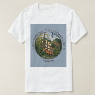 Camiseta Coleção de Itens do Partido Henri Rousseau Tiger &