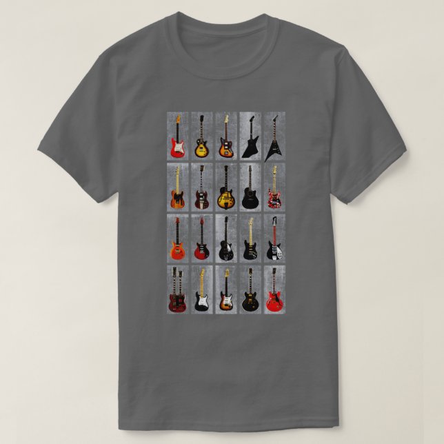 Camiseta Coleção de Legendas de Violão legal (Frente do Design)