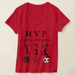 Camiseta Coleção de Linhas Desportivas - Camisa-T feminina