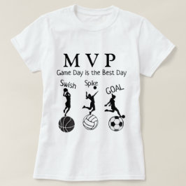 Camiseta Coleção de Linhas Desportivas - Camisa-T feminina