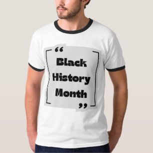 Camiseta Coleção de Meses de Histórico Preto