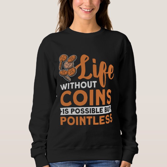 Camiseta Coleção de Moedas Hobby Numismata Moeda Numismátic (Frente)