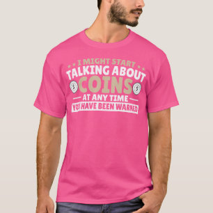 Camiseta Coleção de Moedas Moedas Divertidas Para Coleciona
