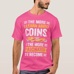 Camiseta Coleção de Moedas Para Colecionador de Moedas Engr