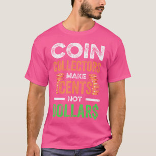 Camiseta Coleção de Moedas Para Colecionador de Moedas Engr
