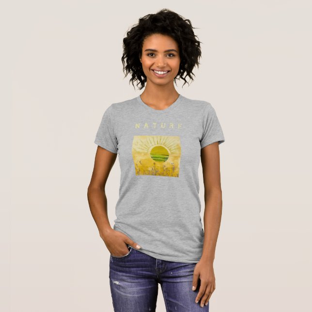 Camiseta Coleção de Natureza. Presente de aniversário (Frente Completa)